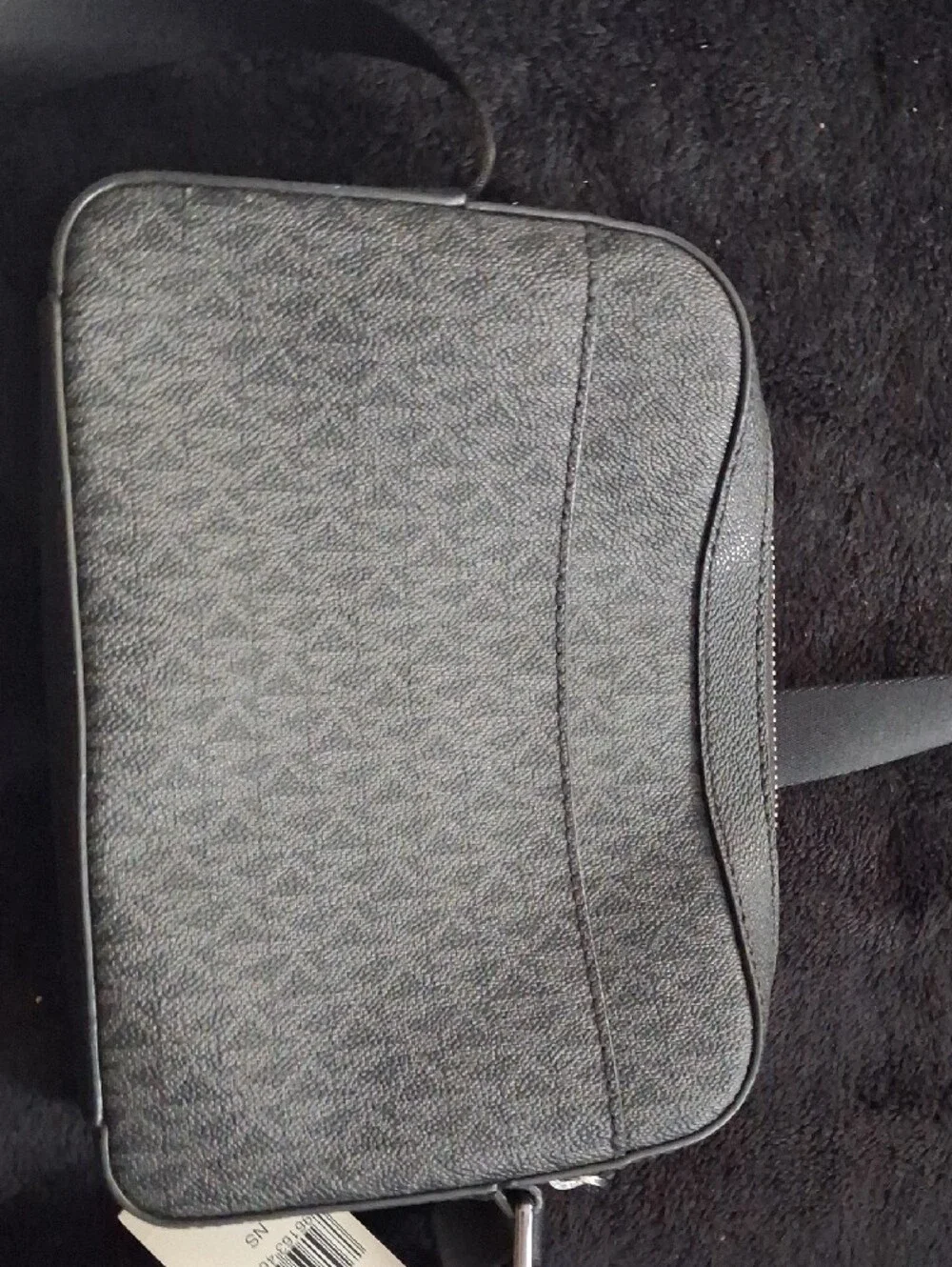 Michael Kors Black MK Logo Crossbody Messenger